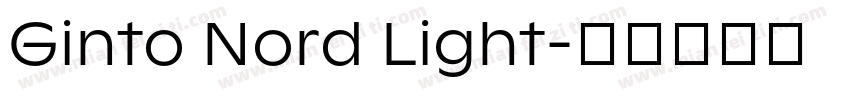 Ginto Nord Light字体转换